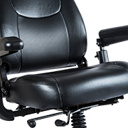 MEYRA - sistema di postura comfort con sospensioni, ampio spazio per le gambe e regolazione continua della seduta